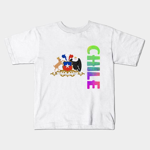 Chile - Chilean Coat of Arms Design Kids T-Shirt by Naves